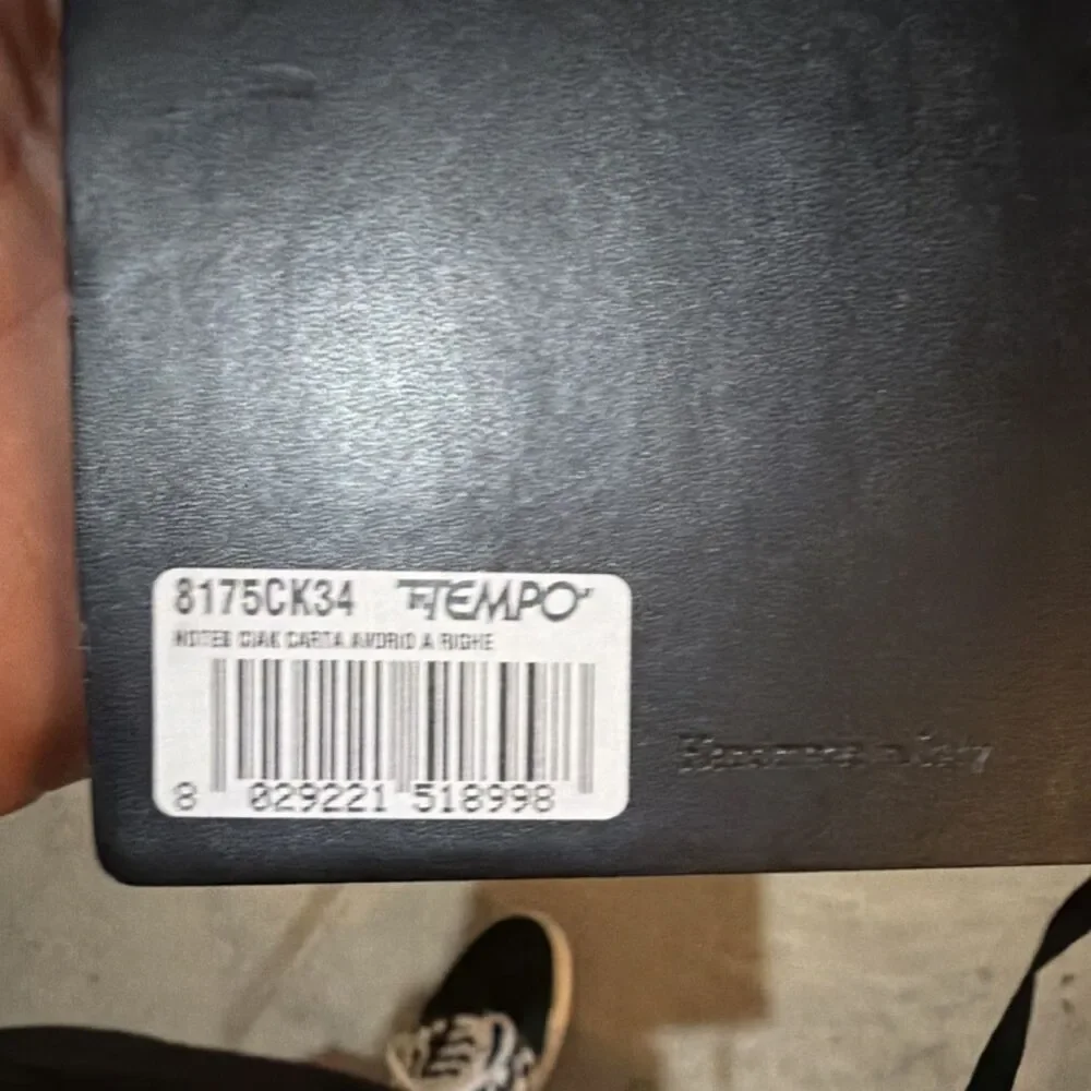 TEMPO 8175CK34 Black Leather Journal Notebook